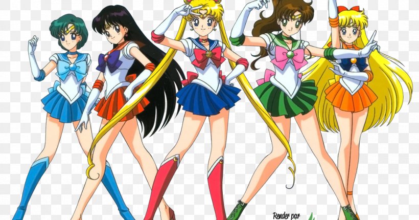 Sailor Moon Sailor Venus Sailor Mars Sailor Mercury Sailor Jupiter, PNG, 1200x630px, Watercolor, Cartoon, Flower, Frame, Heart Download Free