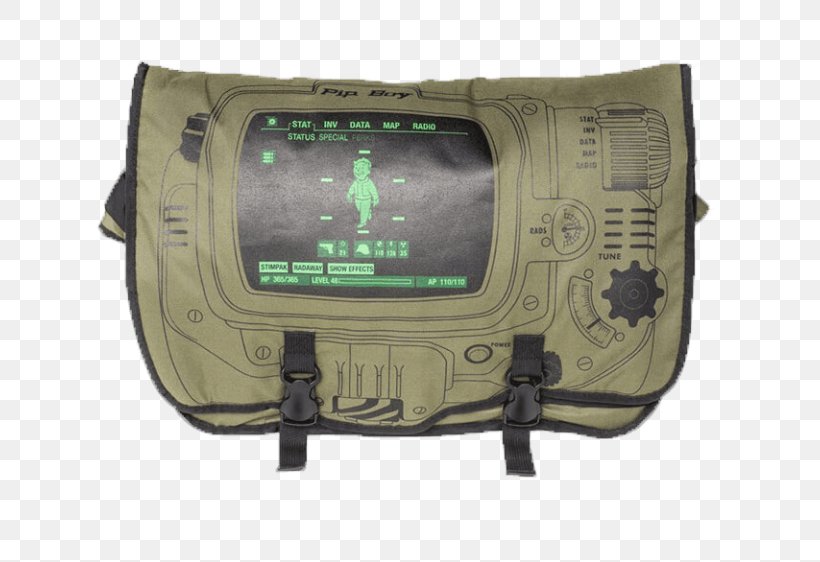 Fallout: New Vegas Fallout Pip-Boy Fallout 4: Nuka-World The Vault Video Game, PNG, 700x562px, Fallout New Vegas, Bag, Bethesda Softworks, Elder Scrolls V Skyrim, Electronics Download Free