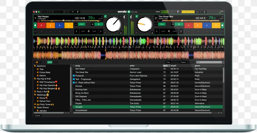 MacBook Pro Disc Jockey Scratch Live DJ Controller Computer DJ, PNG, 1600x833px, Watercolor, Cartoon, Flower, Frame, Heart Download Free