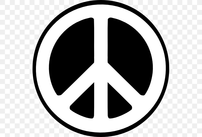 Peace Symbols Clip Art, PNG, 555x555px, Peace Symbols, Area, Black And White, Doves As Symbols, Free Content Download Free