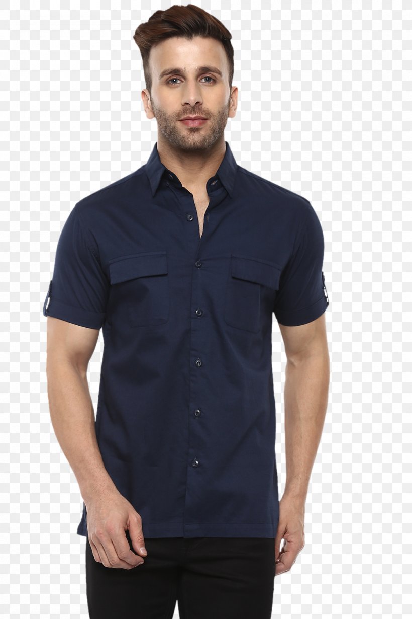 T-shirt Sleeve Clothing Dress Shirt, PNG, 1000x1500px, Tshirt, Blue, Button, Calvin Klein, Casual Attire Download Free