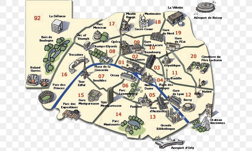 Tourist Map Arrondissements Of Paris Tourism World Map, PNG, 653x491px, Map, Area, Arrondissement Of Paris, Arrondissements Of Paris, Landmark Download Free