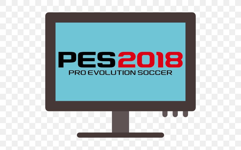 Pro Evolution Soccer 2018 Computer Monitors Xbox One Logo Konami, PNG, 512x512px, Pro Evolution Soccer 2018, Advertising, Area, Brand, Computer Download Free