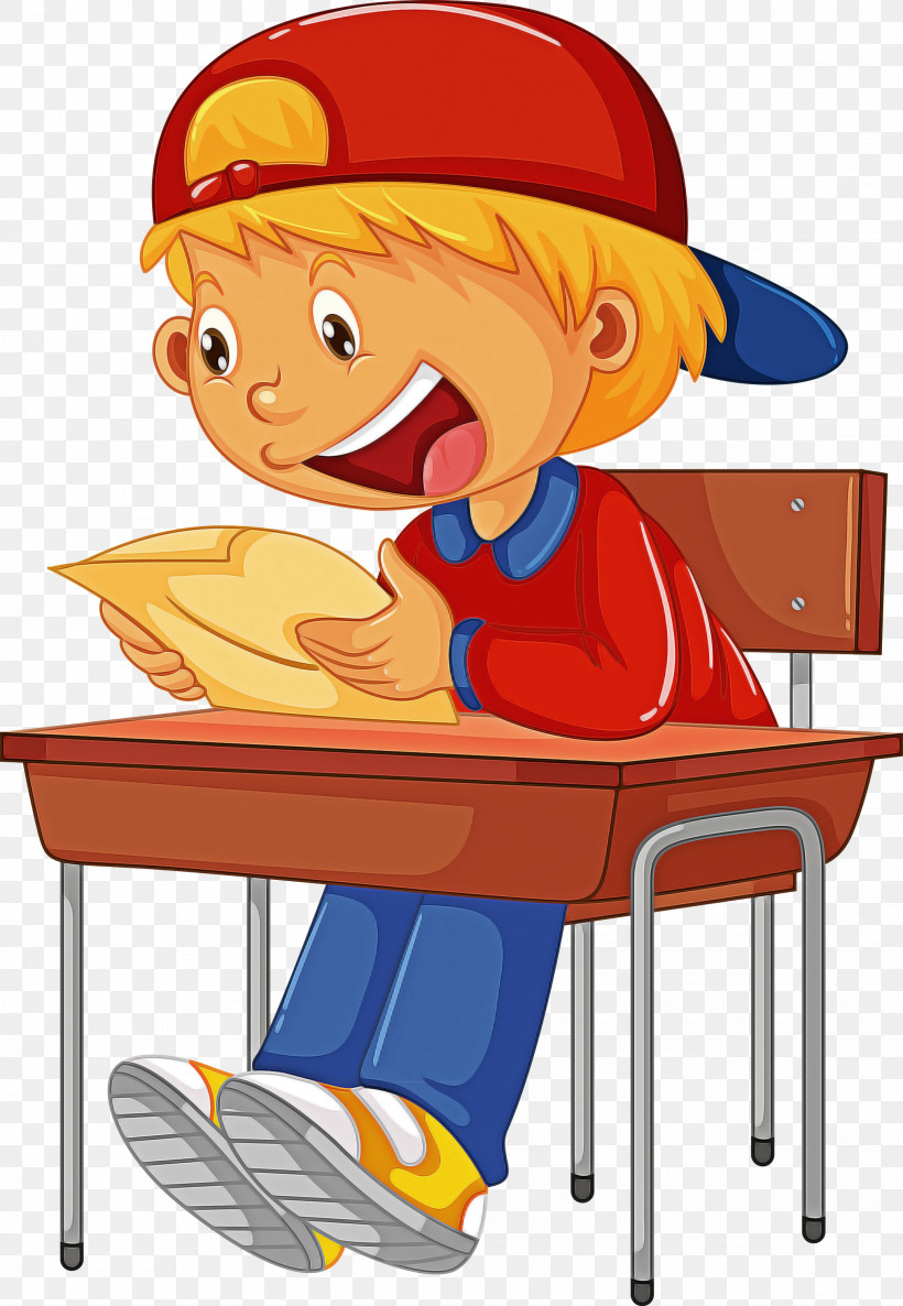 Boy Classroom School Desk, PNG, 2073x3000px, Boy, Cartoon, Classroom, Examination Paper, Job Download Free