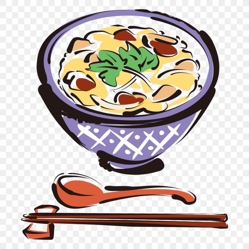 Oyakodon Japanese Cuisine Donburi Food Illustration, PNG, 1000x1000px, Oyakodon, Chicken Meat, Cooked Rice, Cuisine, Dish Download Free
