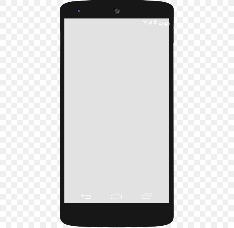 Smartphone Android Clip Art, PNG, 400x800px, Smartphone, Android, Black, Black And White, Display Device Download Free