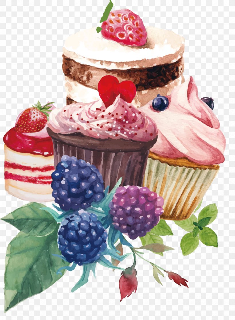 Cupcake Image Vector Graphics, PNG, 877x1191px, Cupcake, Berry, Buttercream, Cake, Cake Decorating Download Free