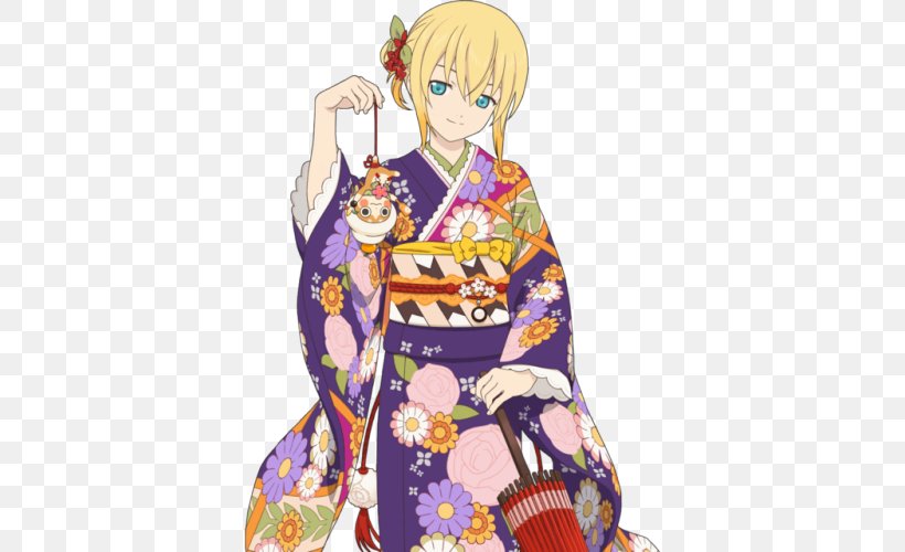 Kimono Japanese New Year Tales Of Asteria Costume, PNG, 500x500px, Watercolor, Cartoon, Flower, Frame, Heart Download Free