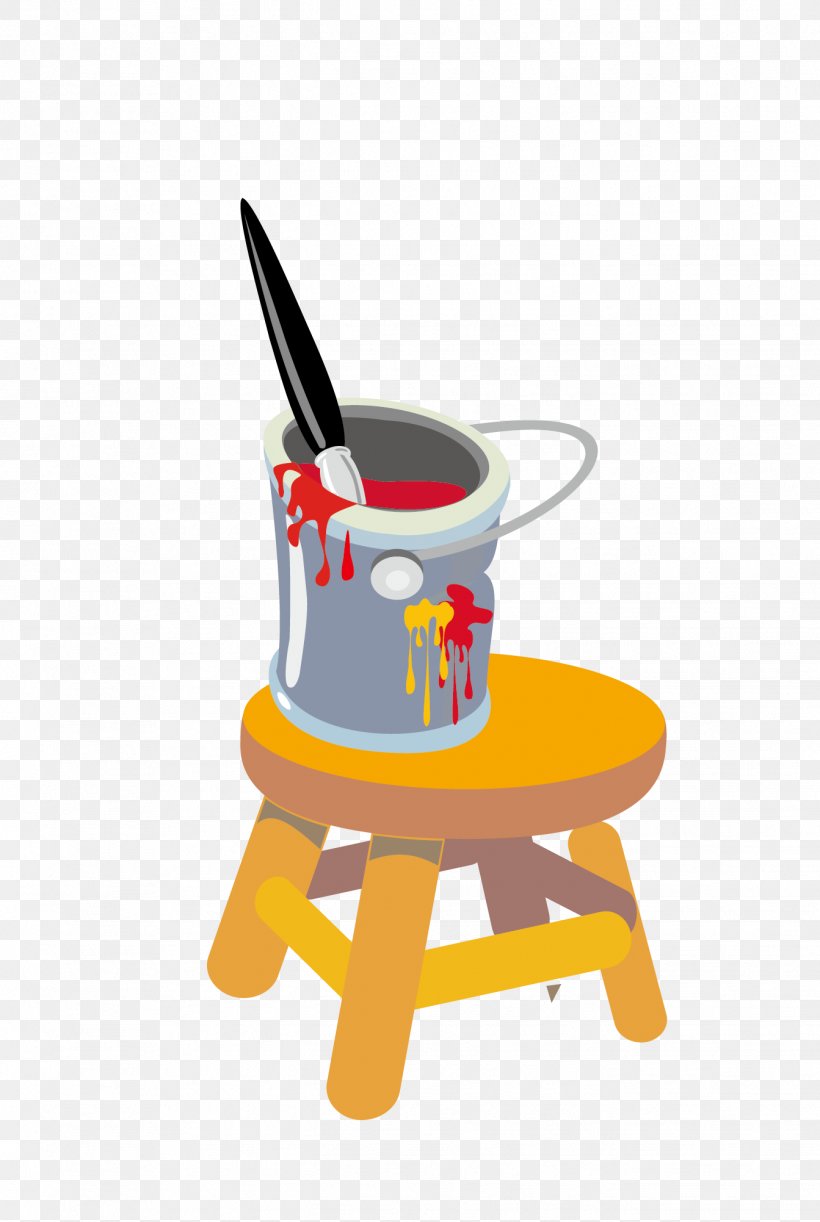 Oil Painting Illustration, PNG, 1343x2003px, Oil Painting, Cartoon, Chair, Color, Paint Download Free