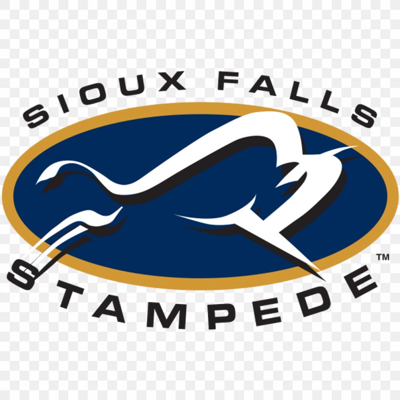 Sioux Falls Stampede Logo Emblem Brand, PNG, 1024x1024px, Sioux Falls Stampede, Area, Brand, Emblem, Label Download Free