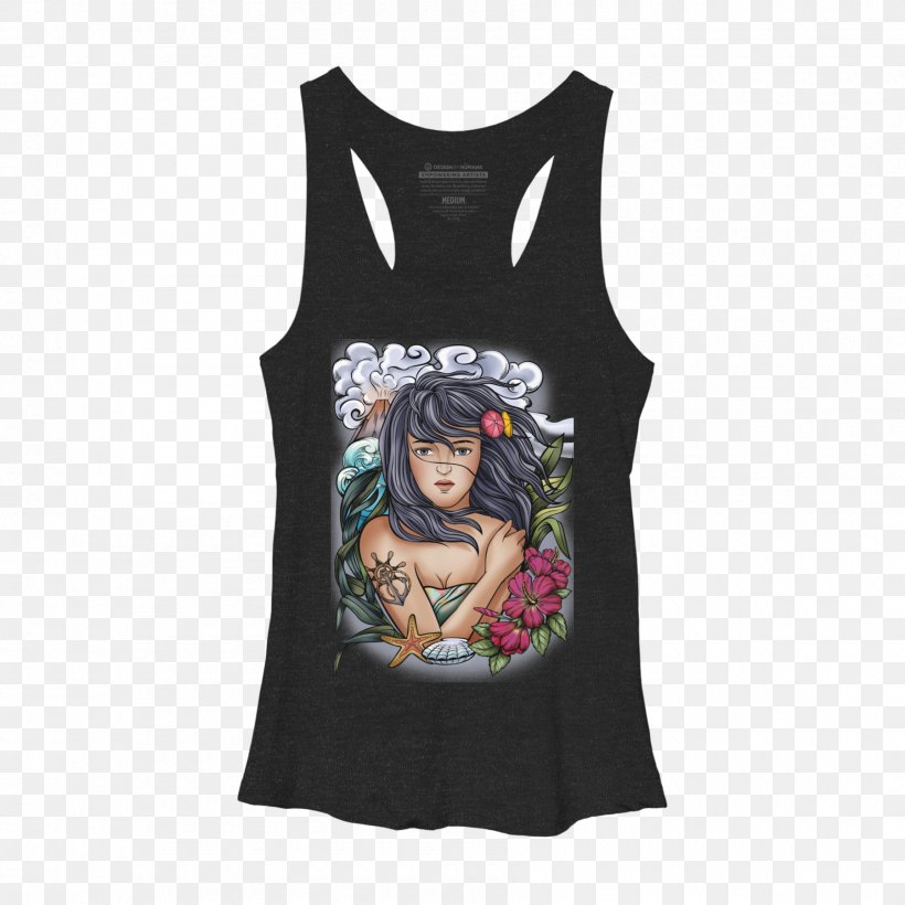 T-shirt Hoodie Sleeveless Shirt Top, PNG, 1800x1800px, Watercolor, Cartoon, Flower, Frame, Heart Download Free