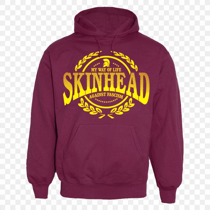 Hoodie Skinheads Against Racial Prejudice Fascism Sweater, PNG, 1000x1000px, Hoodie, Active Shirt, Brand, Clothing, Fascism Download Free