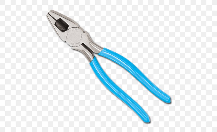 Lineman's Pliers Channellock Needle-nose Pliers Tongue-and-groove Pliers, PNG, 500x500px, Channellock, Diagonal Pliers, Fish Tape, Hand Tool, Hardware Download Free