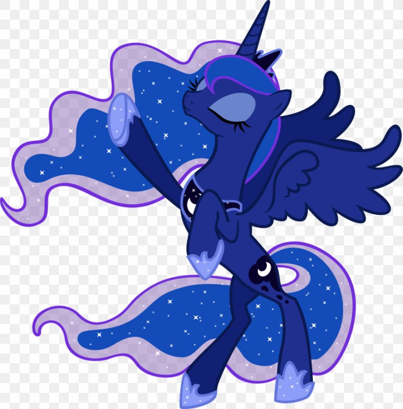 Princess Luna Pony Twilight Sparkle Princess Celestia Pinkie Pie, PNG, 900x915px, Princess Luna, Art, Cartoon, Cobalt Blue, Electric Blue Download Free