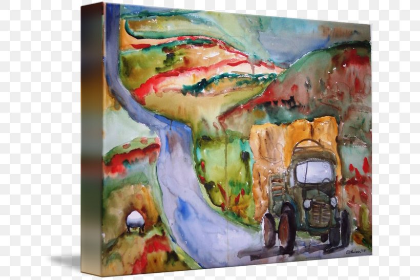 Watercolor Painting Gallery Wrap Canvas Mural, PNG, 650x547px, Painting, Art, Artwork, Canvas, Gallery Wrap Download Free