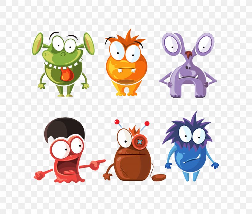 Alien Cartoon Monster Character, PNG, 4134x3508px, Alien, Cartoon, Character, Drawing, Monster Download Free