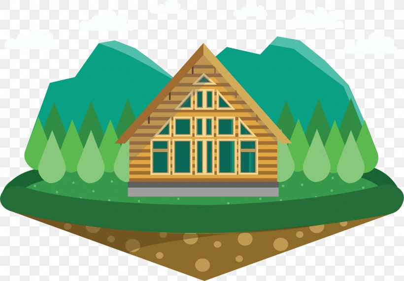 House Chalet Cottage, PNG, 2375x1656px, House, Animation, Building, Cabane, Cartoon Download Free