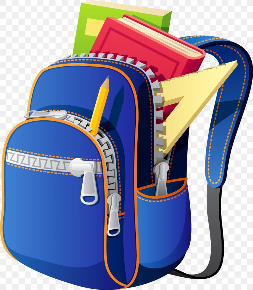 Backpack Stock Photography School Clip Art, PNG, 1107x1270px, Backpack, Bag, Baggage, Blue, Electric Blue Download Free