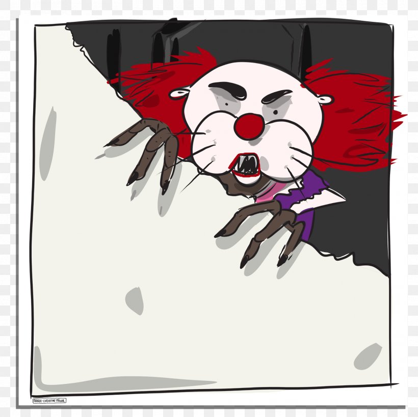 Otter Clown Character Clip Art, PNG, 1600x1600px, Watercolor, Cartoon, Flower, Frame, Heart Download Free