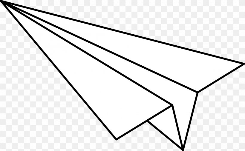 Airplane Paper Plane Clip Art Image, PNG, 2400x1482px, Airplane, Area, Aviation, Black, Black And White Download Free