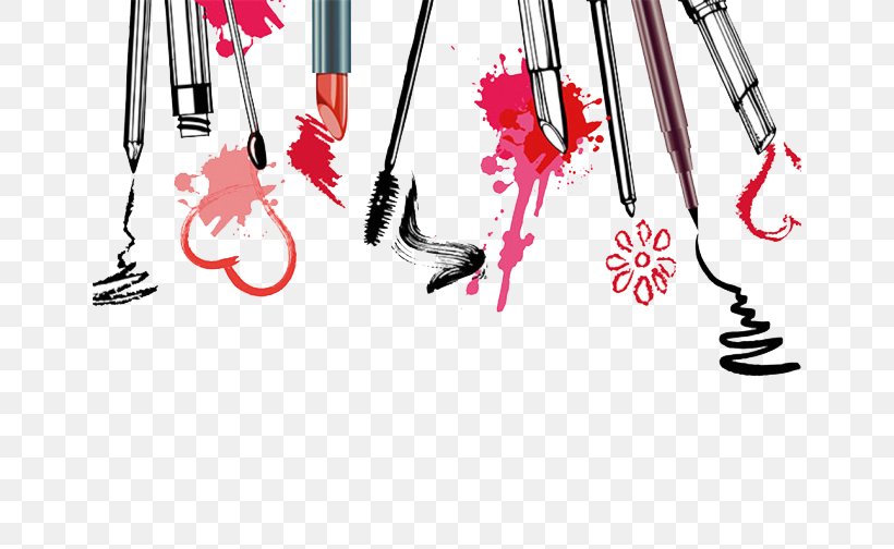 Cosmetics Watercolor Painting Illustration, PNG, 650x504px, Cosmetics, Brand, Color, Eye Shadow, Lipstick Download Free