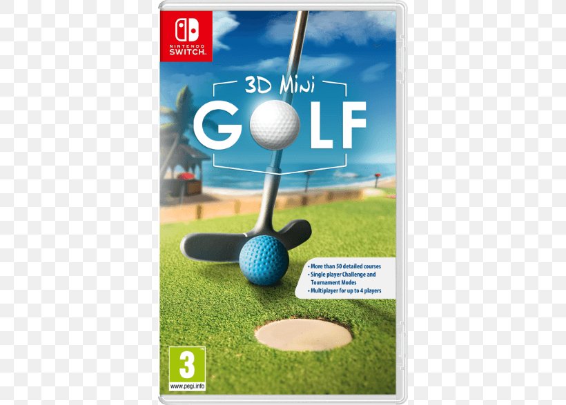 Nintendo Switch 3D Mini Golf Video Game Miniature Golf, PNG, 786x587px, Nintendo Switch, Advertising, Game, Golf, Golf Ball Download Free