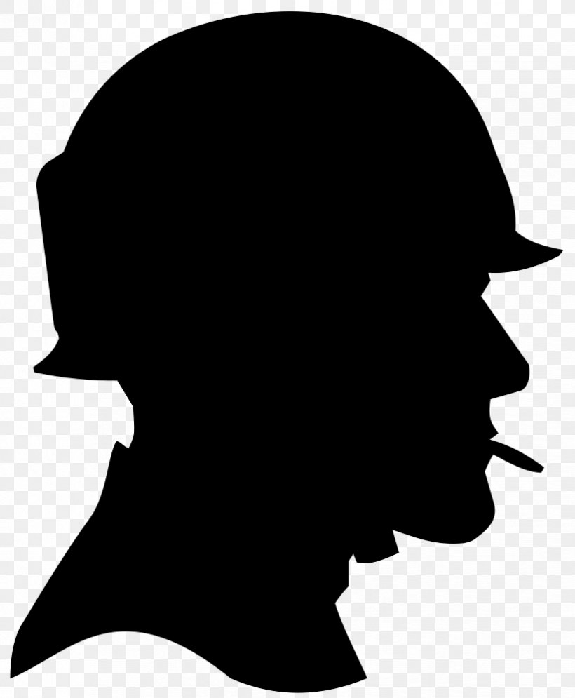 Soldier Silhouette Clip Art, PNG, 824x1000px, Soldier, Army, Black, Black And White, Head Download Free