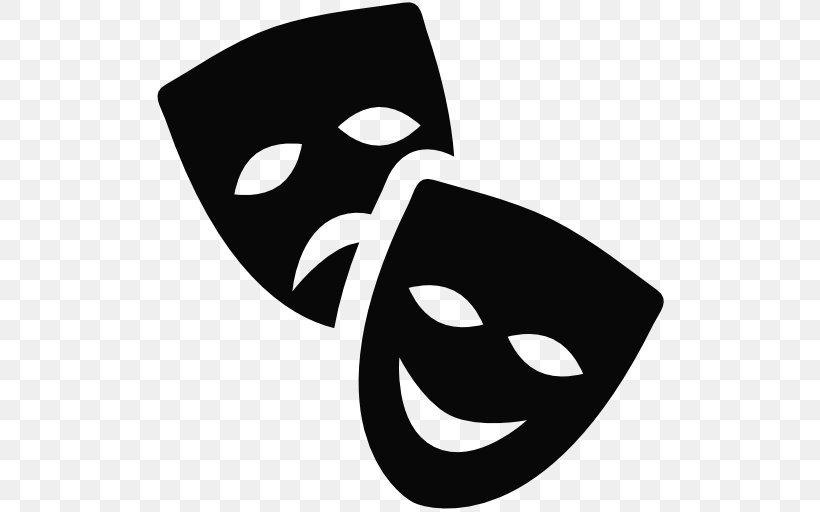 Theatre Symbol Mask, PNG, 512x512px, Theatre, Black, Black And White, Character, Face Download Free