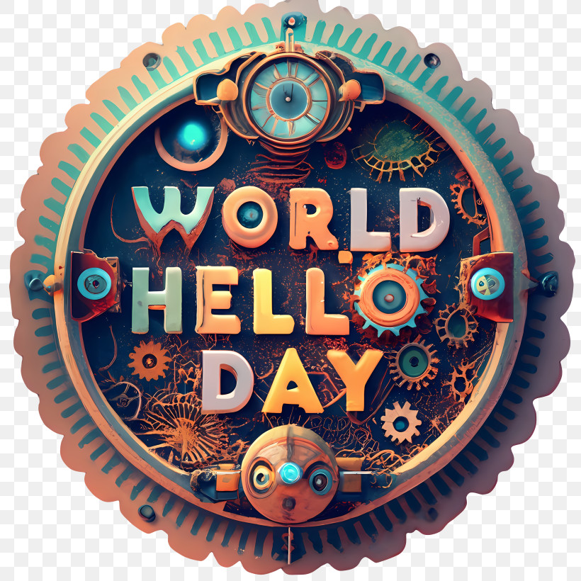 World Hello Day - Steampunk World Hello Day PNG