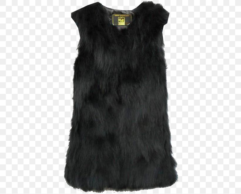 Fur Gilets Black M, PNG, 424x661px, Fur, Black, Black M, Day Dress, Fur Clothing Download Free