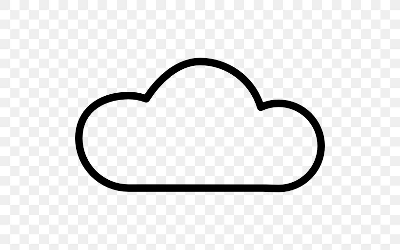 Cloud Shape, PNG, 512x512px, Cloud Computing, Area, Black, Black And White, Cdr Download Free