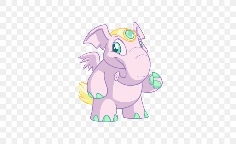 Elephante Color Gold Neopets Pastel, PNG, 500x500px, Elephante, Animal Figure, Animation, Cartoon, Clothing Download Free