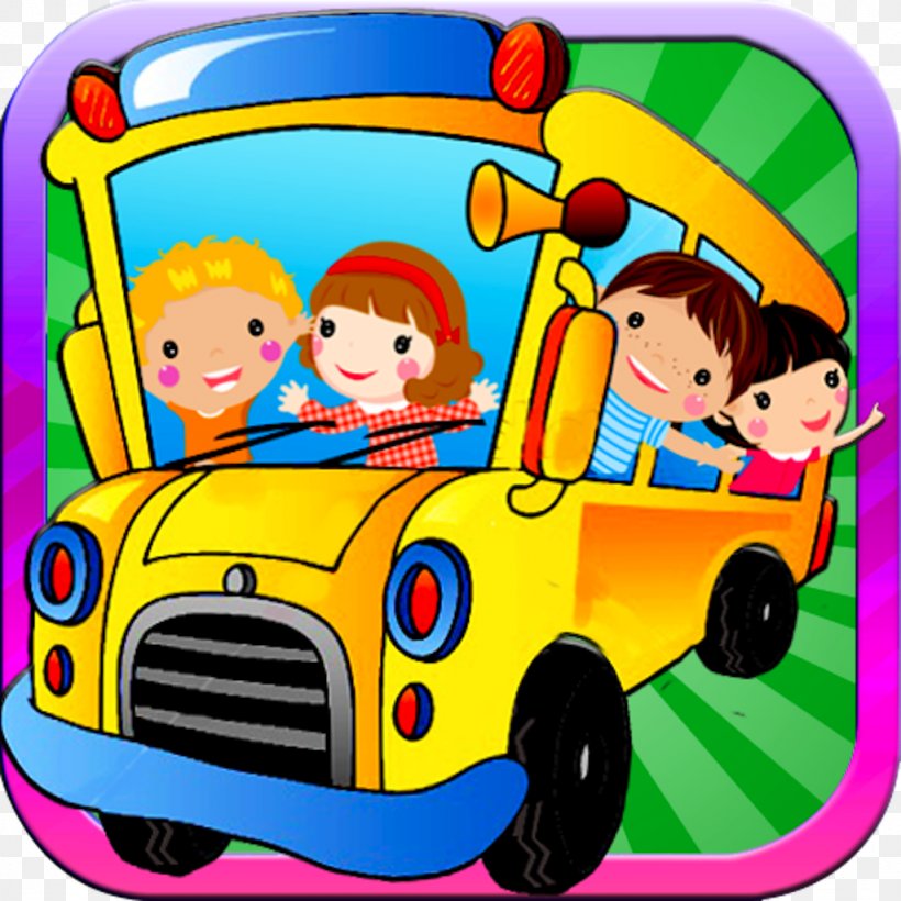 School Bus Rhyme App Store The Wheels On The Bus, PNG, 1024x1024px, Bus, App Store, Automotive Design, Brothersoftcom, Car Download Free