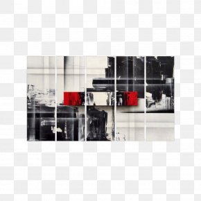 Black And White Hand-painted - WandbilderXXL Mural Glass PNG