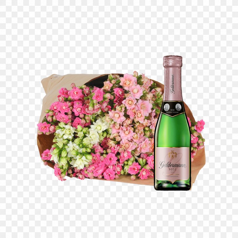 Champagne Wine Glass Bottle Cut Flowers, PNG, 1800x1800px, Champagne, Alcoholic Beverage, Blume, Bottle, Cut Flowers Download Free