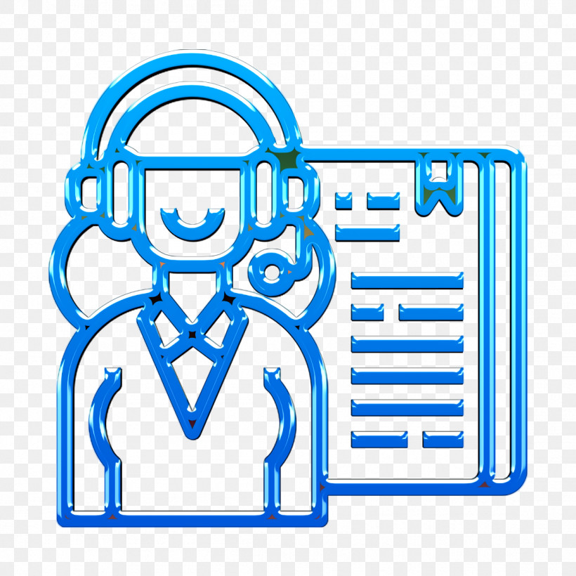 Management Icon Receptionist Icon, PNG, 1156x1156px, Management Icon, Electric Blue, Line Art, Receptionist Icon Download Free