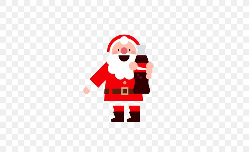 Santa Claus Christmas Flat Design Gift, PNG, 500x500px, Santa Claus, Art, Birthday, Christmas, Christmas Decoration Download Free