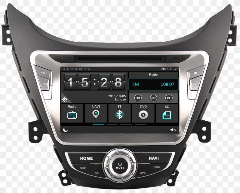 2011 Hyundai Elantra Car Hyundai Santa Fe Hyundai Ix35, PNG, 1718x1382px, Hyundai, Android, Car, Dvd Player, Electronics Download Free