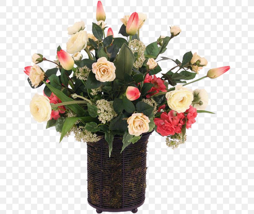 Garden Roses Floral Design Vase Flower Bouquet Cut Flowers, PNG, 670x693px, Garden Roses, Artificial Flower, Author, Centrepiece, Cut Flowers Download Free
