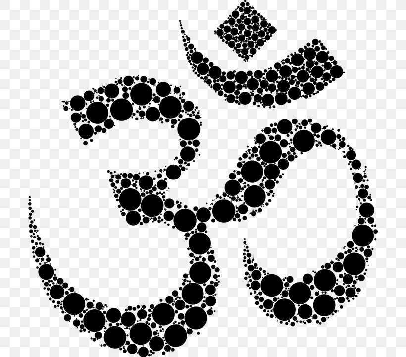 Om Symbol T-shirt Clip Art, PNG, 706x720px, Symbol, Black, Black And White, Body Jewelry, Hinduism Download Free