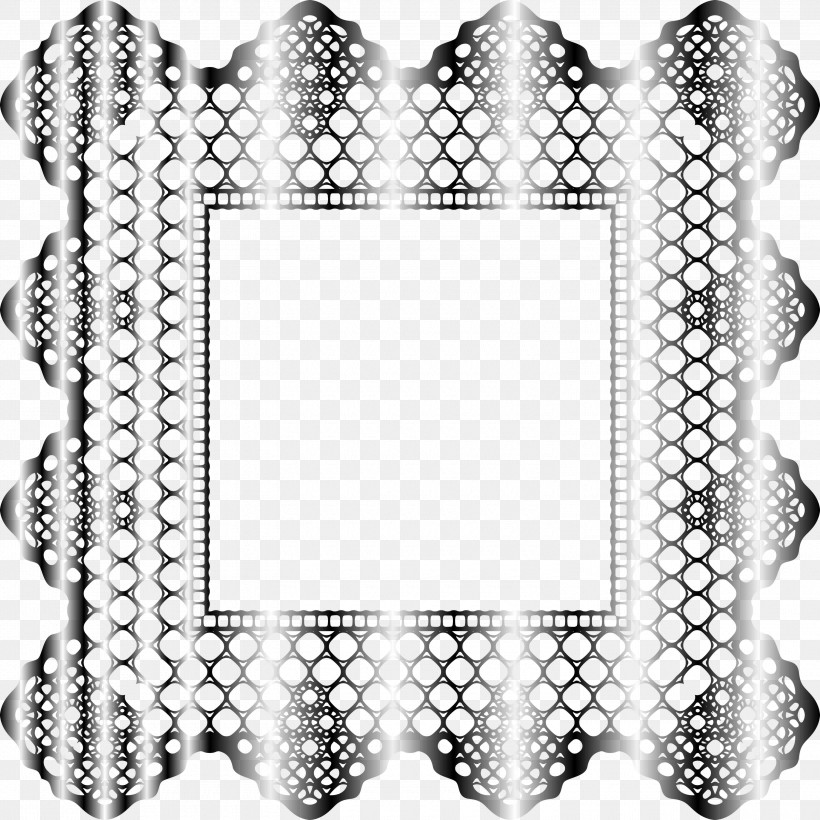 Square Lace, PNG, 3000x3000px, Square Lace, Line, Line Art, Meter, Picture Frame Download Free