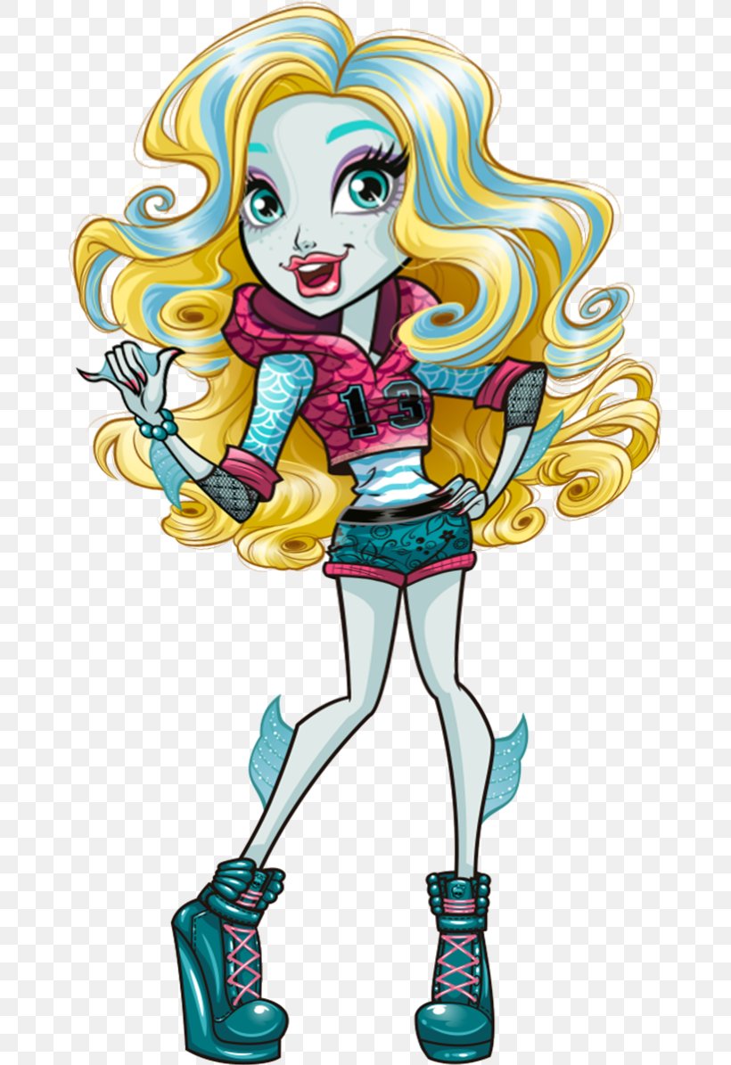 Lagoona Blue Monster High Frankie Stein Doll Art, PNG, 668x1195px, Watercolor, Cartoon, Flower, Frame, Heart Download Free