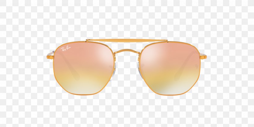 Ray-Ban Marshall Aviator Sunglasses Ray-Ban General, PNG, 2000x1000px, Rayban, Aviator Sunglasses, Beige, Caramel Color, Clothing Download Free