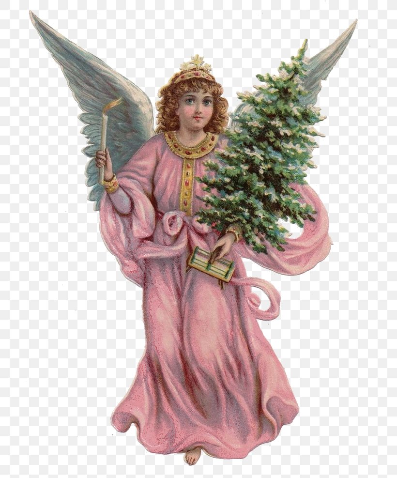 Victorian Era Santa Claus Bokmärke Angel Fairy, PNG, 736x987px, Victorian Era, Angel, Christkind, Christmas, Christmas Card Download Free