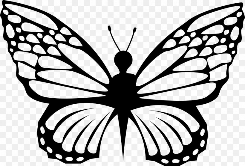 Butterfly Shape, PNG, 982x664px, Butterfly, Animal, Artwork, Black And White, Brush Footed Butterfly Download Free