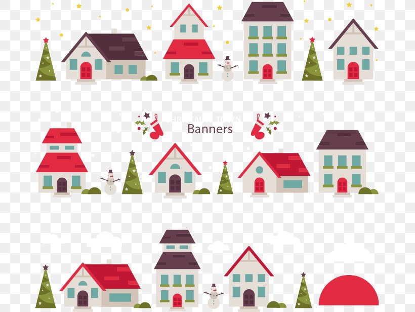 Christmas Banner Vecteur, PNG, 681x616px, Christmas, Area, Banner, Christmas Decoration, Christmas Ornament Download Free