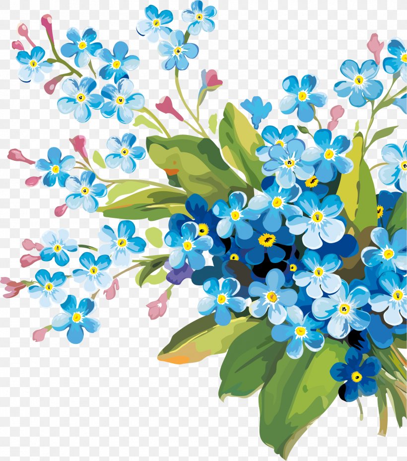Flower Plant Forget-me-not Branch Flowering Plant, PNG, 1890x2142px, Flower, Borage Family, Bouquet, Branch, Flowering Plant Download Free