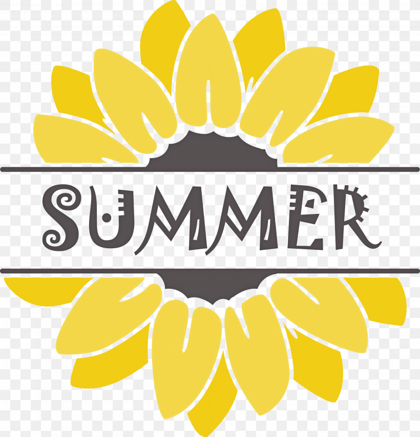 Summer Sunflower, PNG, 2885x3000px, Summer Sunflower, Leaf, Line Art, Logo Download Free