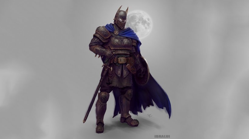 Batman Middle Ages Fan Art Drawing DC Comics, PNG, 1920x1080px, Batman, Action Figure, Art, Canvas, Character Download Free