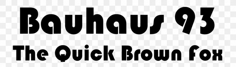 Bauhaus Typeface TrueType Font, PNG, 960x274px, Bauhaus, Black, Black And White, Brand, Character Map Download Free